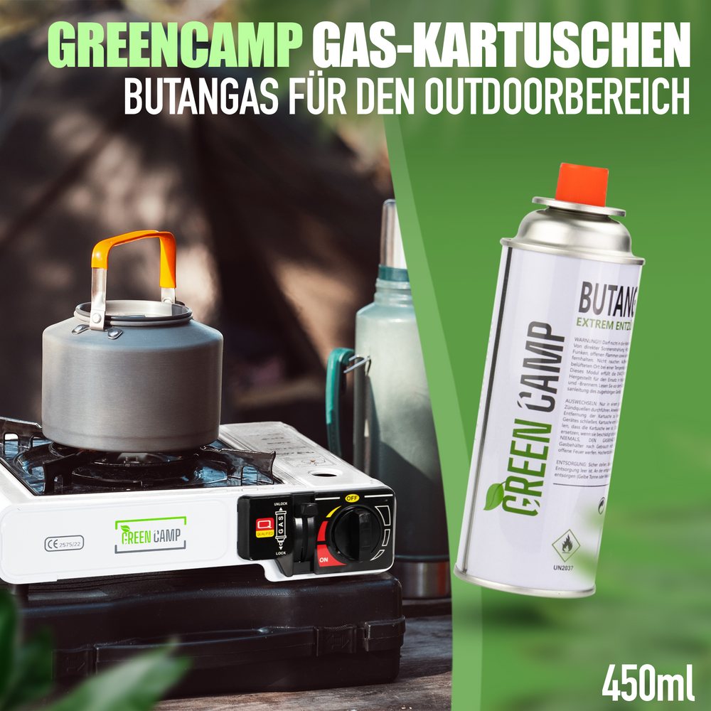Butan Gas Kartusche Gaskartuschen Bunsenbrenner Gas Camping Kocher 227g